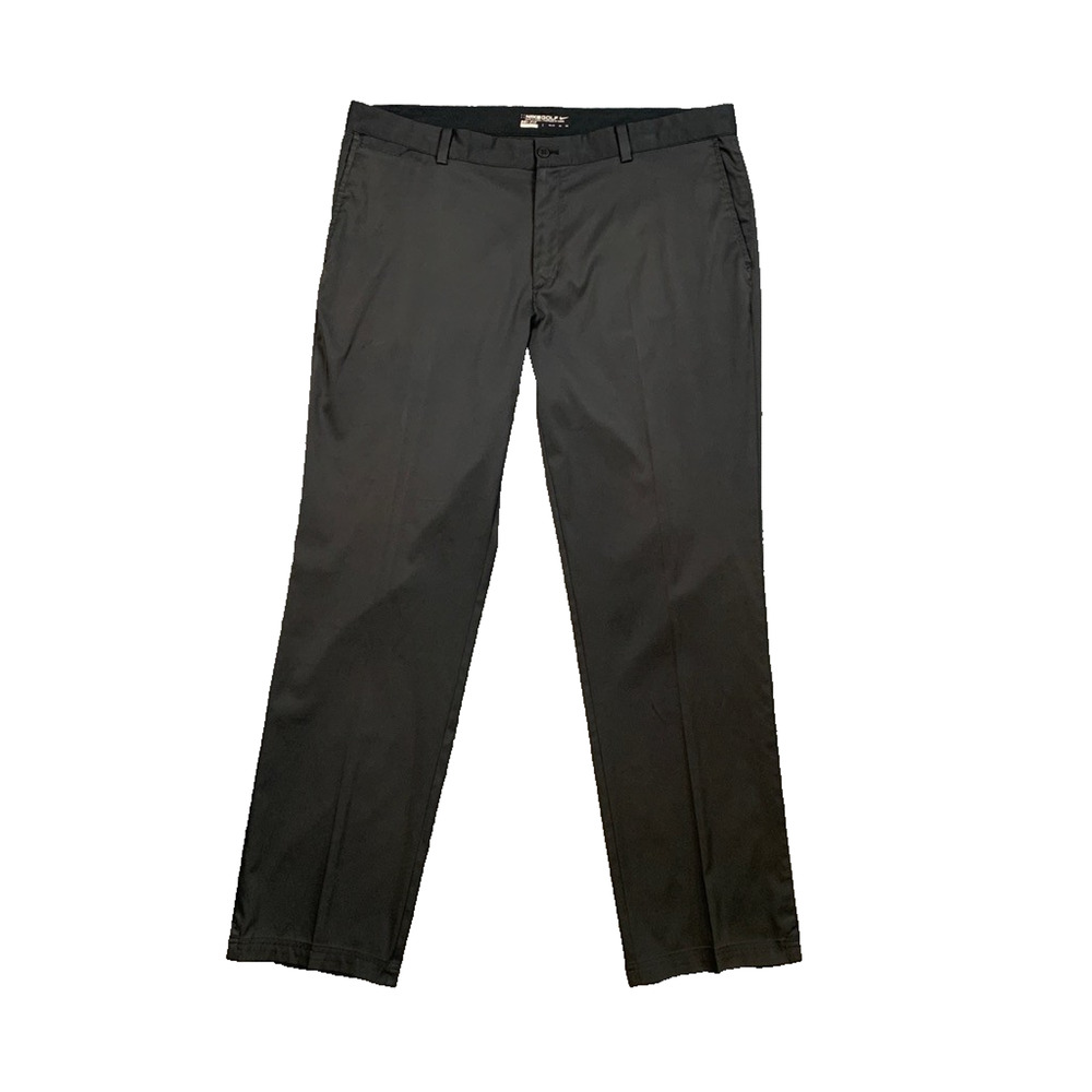 Nike Pants Mens 38 Grizzly Grey Golf Dri Fit Stretch Flex Waistband Chino